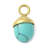 Synthetic Turquoise Pendants LS-STAS-L277-07G-04-1