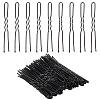 100Pcs Hair Accessories Iron Hair Forks Findings OHAR-SC0001-08-1