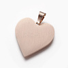 304 Stainless Steel Mirror Polished Finish Stamping Blank Tag Pendants STAS-F214-02RG-2