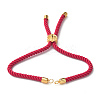 Cotton Cord Bracelet Making KK-F758-03G-G-1