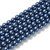 Eco-Friendly Glass Pearl Bead Strands HY-A008-10mm-RB069-1