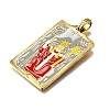 Tarot 304 Stainless Steel Enamel Pendants STAS-M119-07D-G-3