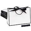 Paper Gift Handle Bags with Silk Ribbon ABAG-WH0044-56-1