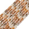 Electroplate Glass Beads Strands EGLA-P065-02A-2