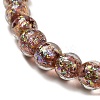 Handmade Dichroic Foil Glass Beads Strands DICH-U001-02F-3