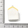 Flocky Opaque Resin Pendants RESI-F062-02E-3