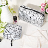 2Pcs 2 Styles PU Leahther Cosmetic Zipper Bags AJEW-CN0003-42B-3