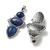 Natural Dyed Lapis Lazuli Pendants G-Q158-04D-2