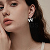 16Pcs 4 Style Bowknot Brass Micro Pave Clear Cubic Zirconia Charms DIY-DR0001-28-7