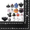 34Pcs 17 Styles Opaque Resin Pendants RESI-CJ0003-05-8