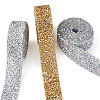 Glitter Resin Hotfix Rhinestone(Hot Melt Adhesive On The Back) OCOR-TA0001-14-3