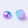 Imitation Pearl Acrylic Cabochons OACR-R063-6mm-01-2