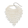 Woven Round Imitation Pearl Multilayer Bib Necklaces for Women FS-WGEC5FA-01-5