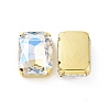 Rectangle Octagon Shape Sew on Glass Rhinestone LS-X1-DIY-E062-01G-04-2