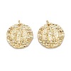 Brass Micro Pave Cubic Zirconia Pendants ZIRC-J040-45G-3