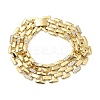 Brass Watch Band Chain Bracelets for Men Women BJEW-H630-11G-4