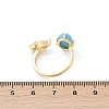 Oval Synthetic Turquoise Rings KK-P299-11G-5