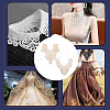2Pcs 2 Styles Polyester Computerized Embroidery Collar DIY-BC0006-62-5