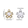 20Pcs 2 Colors Alloy Crystal Rhinestone Pendants FIND-YW0008-20-3
