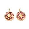 304 Stainless Steel Enamel Pendants STAS-Q119-11G-03-1