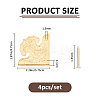 4Pcs Brass Box Corner Protectors FIND-FH0017-05G-2