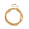 304 Stainless Steel Beads Multi-strand Bracelets LS-BJEW-K287-01G-4