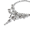 Alloy Skull Bib Necklace LS-NJEW-L175-01AS-4