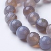 Natural Grade A Striped Agate/Banded Agate Beads Strands G-E479-01-8mm-3