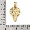 Brass Micro Pave Cubic Zirconia Pendants KK-U047-09G-3