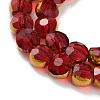 Electroplate Glass Beads Strands EGLA-A040-01B-3