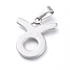 Non-Tarnish 304 Stainless Steel Pendants STAS-L210-06F-P-1