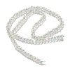 Electroplate Glass Beads Strands GLAA-Q105-04X-2