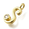Brass Micro Pave Cubic Zirconia Pendants KK-B132-12G-S-2