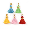 Polycotton(Polyester Cotton) Tassel Pendant Decorations FIND-N006-01-1