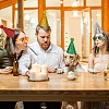 16Pcs 8 Colors  Polyester Pet Birthday Hat AJEW-GO0002-19-7