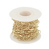 Brass Hollow Moon Link Chains CHC-M025-09G-3