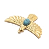 Synthetic Turquoise Pendants STAS-R155-053B-G-2
