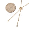 304 Stainless Steel Cable Chain Satellite Chain Slider Necklace Making AJEW-JB01511-01-2