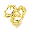 Rack Plating Brass Micro Pave Cubic Zirconia Spider Open Cuff Rings for Women RJEW-I104-22G-1