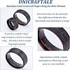 16Pcs 8 Size 316 Stainless Steel Grooved Finger Ring for Men Women RJEW-DC0001-09B-5