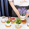 Bamboo Round Plant Saucer AJEW-GA0001-97-3