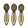 Vintage Tibetan Style Alloy Bookmarks Cabochon Settings TIBE-Q032-27AB-NR-2