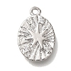 Brass Micro Pave Cubic Zirconia Pendants KK-U038-20P-1