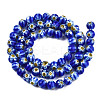 Round Millefiori Glass Beads Strands LK-P001-34-2