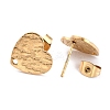 Ion Plating(IP) 304 Stainless Steel Stud Earring Findings LS-EJEW-O104-09G-3