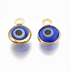 Handmade Lampwork Charms STAS-T041-01G-2