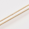 Brass Square Snake Chain Necklace Making MAK-T006-10A-KC-3