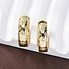 Clear Cubic Zirconia Star Hoop Earrings LS-EJEW-C022-06G-2