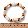 Sea Turtle Synthetic Turquoise Stretch Bracelets BJEW-JB10253-3