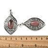 Natural Rhodonite Pendants G-Q158-02J-3
